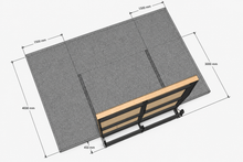 Load image into Gallery viewer, The Actuator, adjustable bouldering wall and mats.